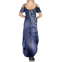 New Zealand Galaxy Fern Summer Maxi Dress