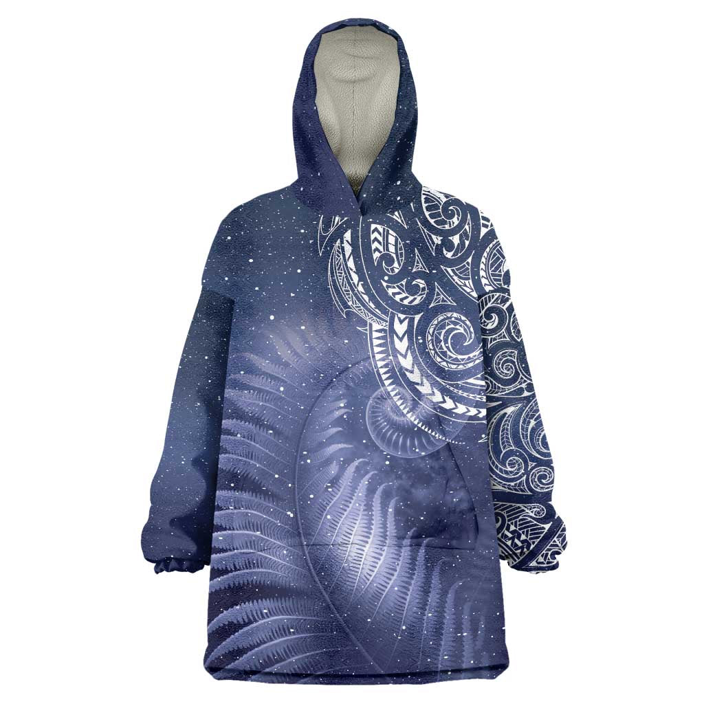 New Zealand Galaxy Fern Wearable Blanket Hoodie