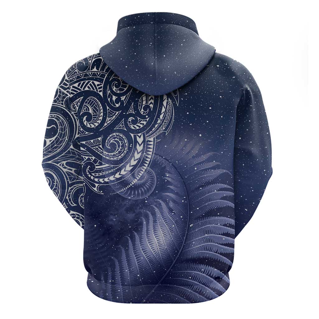 New Zealand Galaxy Fern Zip Hoodie LT9 - Polynesian Pride