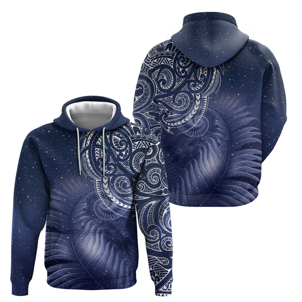 New Zealand Galaxy Fern Zip Hoodie LT9 - Polynesian Pride