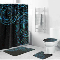 New Zealand Matariki Bathroom Set Galaxy Maori Tribal Tattoo - Polynesian Pride