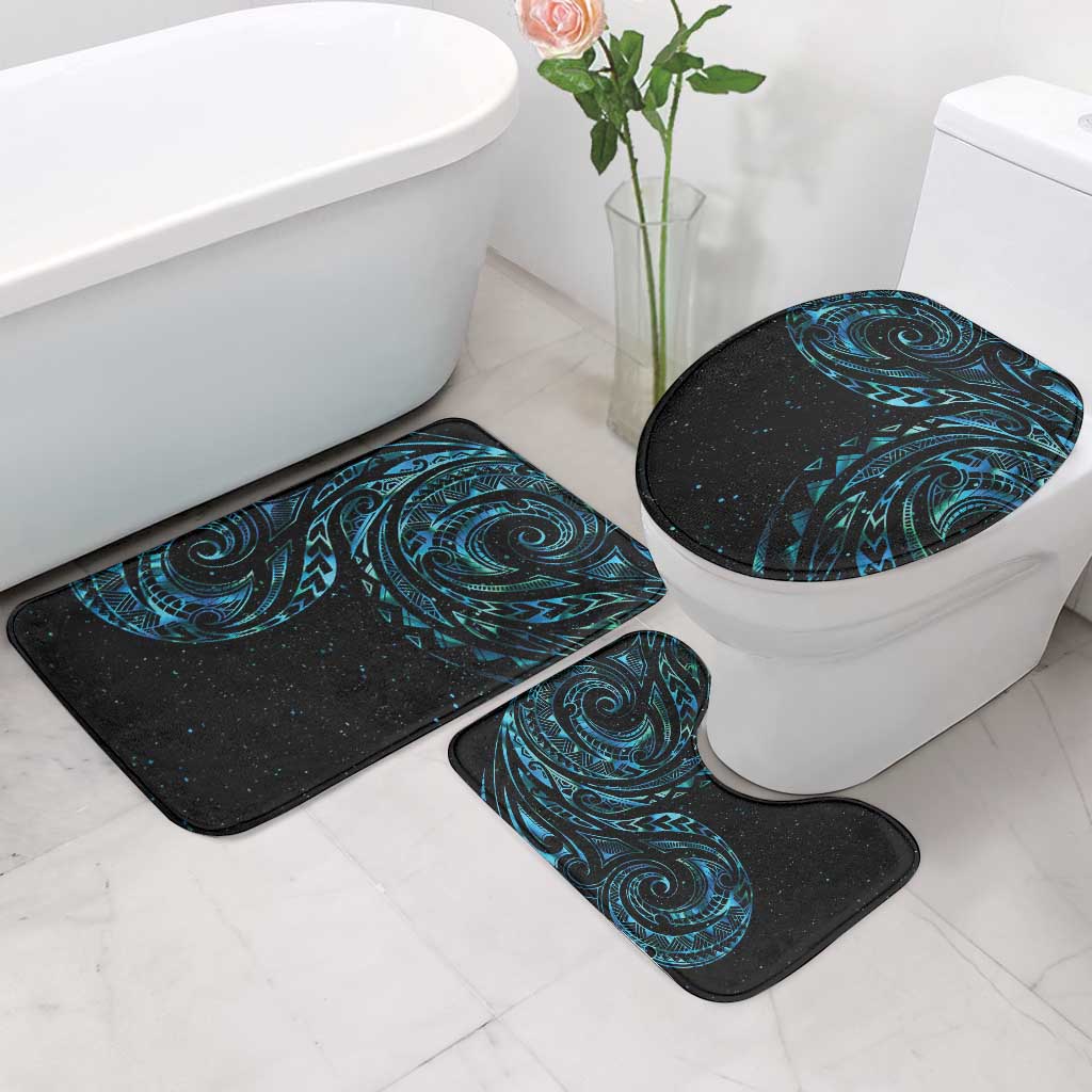 New Zealand Matariki Bathroom Set Galaxy Maori Tribal Tattoo - Polynesian Pride