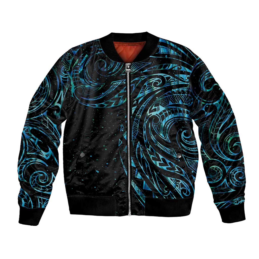 New Zealand Tribal Tattoo Bomber Jacket With Matariki Art