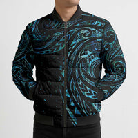 New Zealand Matariki Bomber Puffer Jacket Galaxy Maori Tribal Tattoo - Polynesian Pride