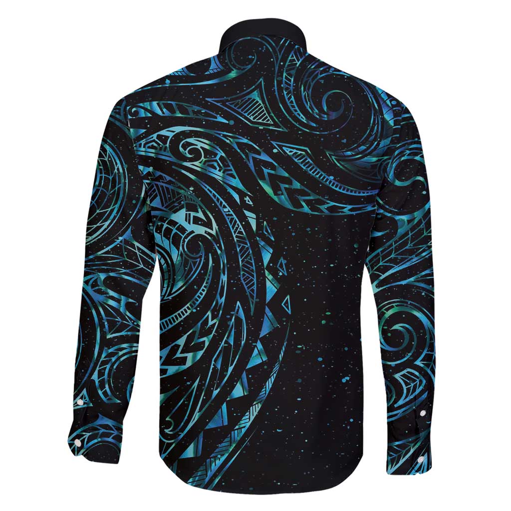 New Zealand Tribal Tattoo Family Matching Short Sleeve Bodycon Dress and Hawaiian Shirt With Matariki Art