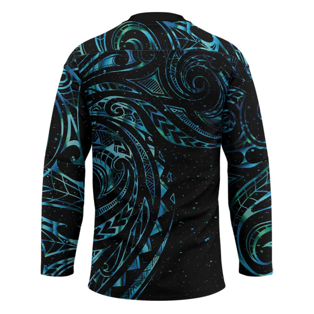 New Zealand Matariki Hockey Jersey Galaxy Maori Tribal Tattoo - Polynesian Pride