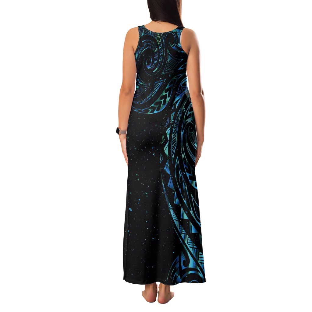 New Zealand Tribal Tattoo Tank Maxi Dress With Matariki Art