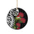 New Zealand Kakapo Christmas Ceramic Ornament Meri Kirihimete Pohutukawa Flowers