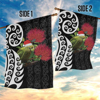 New Zealand Kakapo Christmas Garden Flag Meri Kirihimete Pohutukawa Flowers