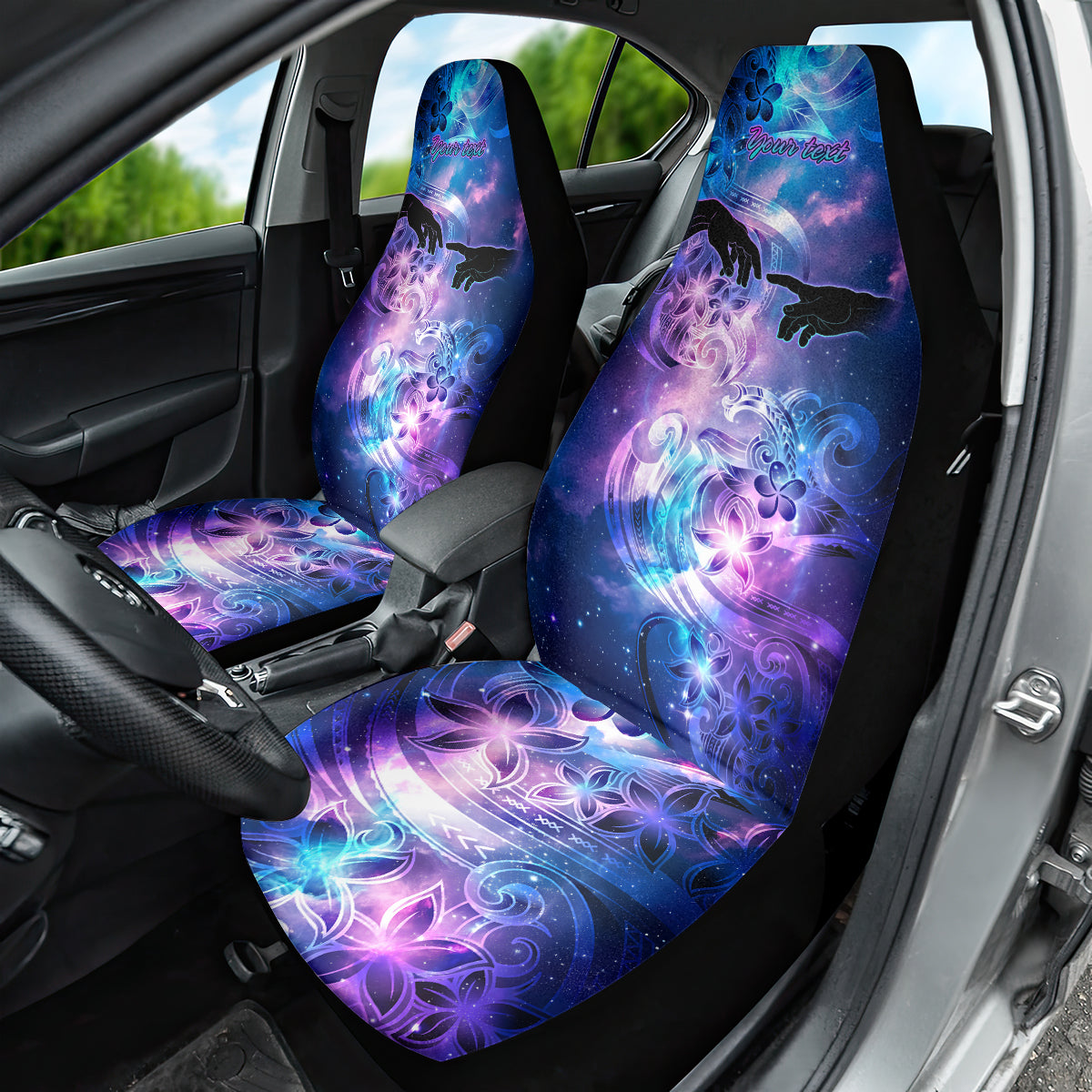 I Love You In Every Universe Personalised Car Seat Cover Polynesian Pattern Galaxy Style LT9 - Polynesian Pride