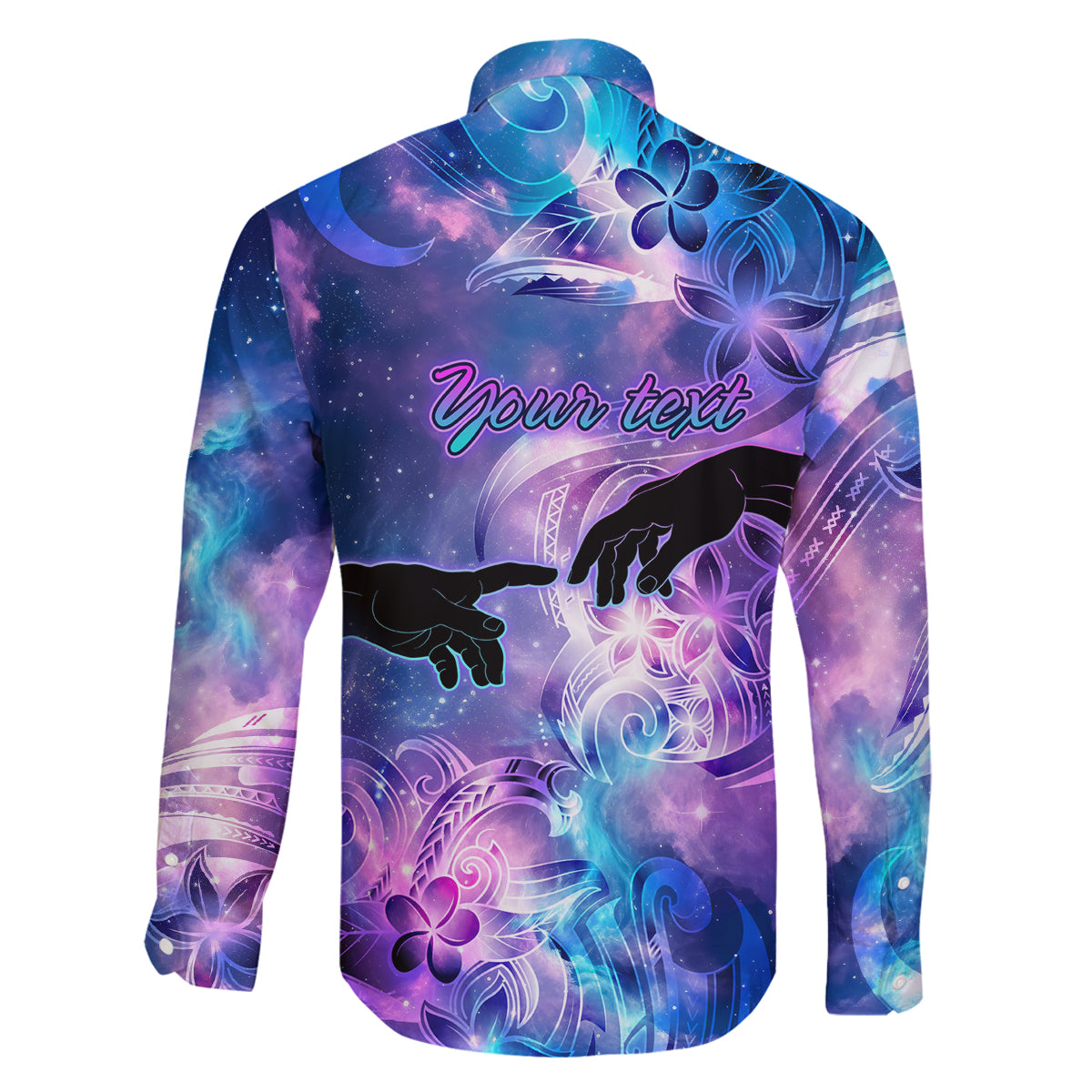I Love You In Every Universe Personalised Family Matching Off Shoulder Maxi Dress and Hawaiian Shirt Polynesian Pattern Galaxy Style LT9 - Polynesian Pride