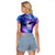 I Love You In Every Universe Personalised Raglan Cropped T Shirt Polynesian Pattern Galaxy Style LT9 - Polynesian Pride