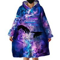 I Love You In Every Universe Personalised Wearable Blanket Hoodie Polynesian Pattern Galaxy Style LT9 - Polynesian Pride