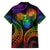 Personalised Its In My DNA Valentine Day Hawaiian Shirt Fingerprint Heart with Color Pride Flag LT9 - Polynesian Pride