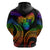 Personalised Its In My DNA Valentine Day Hoodie Fingerprint Heart with Color Pride Flag LT9 - Polynesian Pride