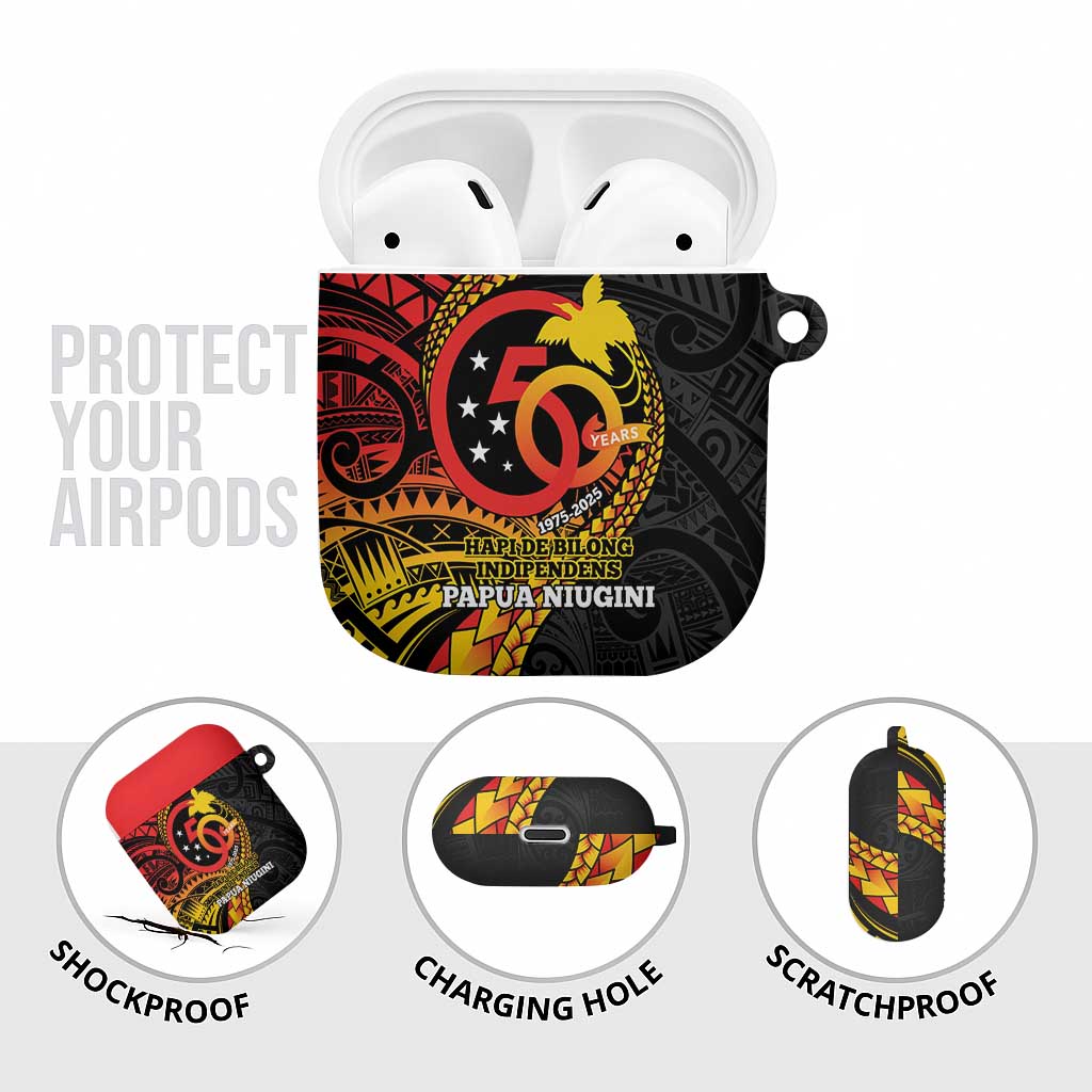 Papua New Guinea Tribal Tattoo AirPods Case 50th Independence Anniversary - Polynesian Pride