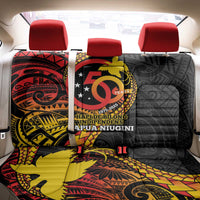 Papua New Guinea Tribal Tattoo Back Car Seat Cover 50th Independence Anniversary