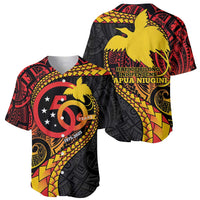 Papua New Guinea Tribal Tattoo Baseball Jersey 50th Independence Anniversary
