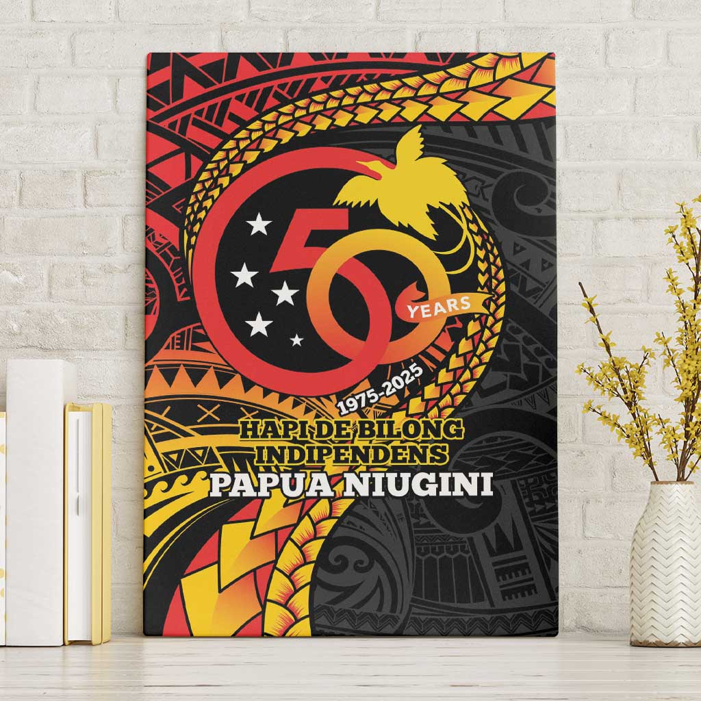 Papua New Guinea Tribal Tattoo Canvas Wall Art 50th Independence Anniversary