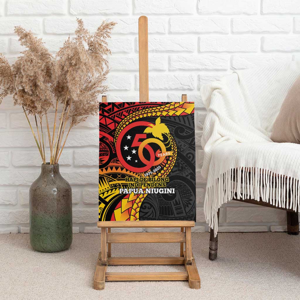 Papua New Guinea Tribal Tattoo Canvas Wall Art 50th Independence Anniversary
