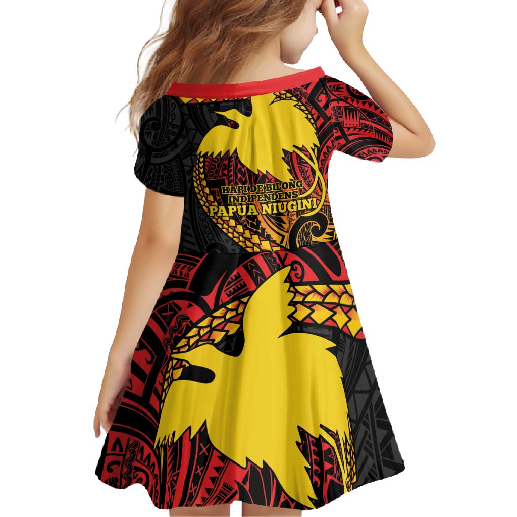 Papua New Guinea Tribal Tattoo Family Matching Tank Maxi Dress and Hawaiian Shirt 50th Independence Anniversary