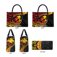 Papua New Guinea Tribal Tattoo Leather Bag 50th Independence Anniversary - Polynesian Pride