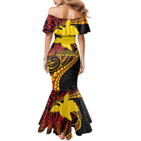 Papua New Guinea Tribal Tattoo Mermaid Dress 50th Independence Anniversary