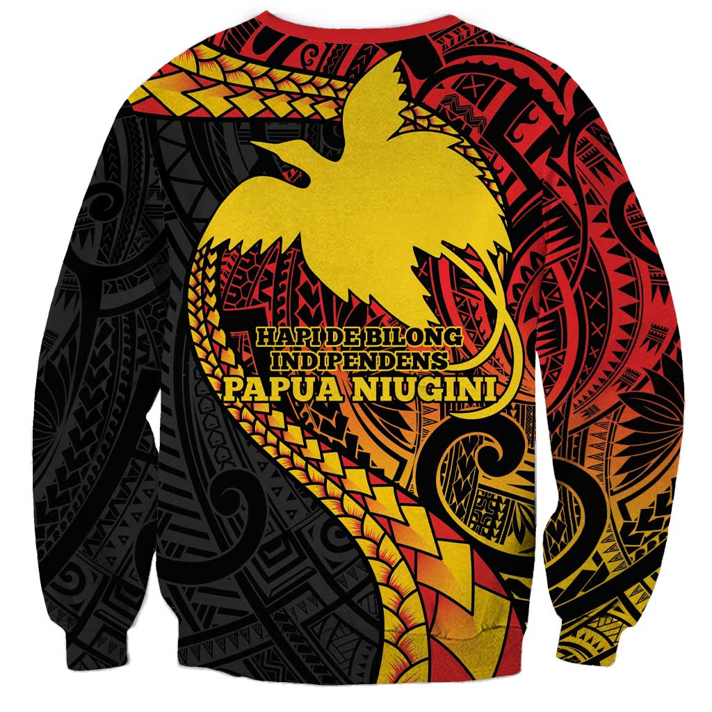 Papua New Guinea Tribal Tattoo Sweatshirt 50th Independence Anniversary