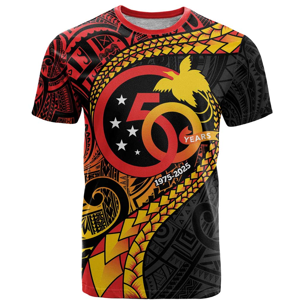 Papua New Guinea Tribal Tattoo T Shirt 50th Independence Anniversary