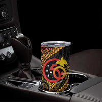 Papua New Guinea Tribal Tattoo Tumbler Cup 50th Independence Anniversary