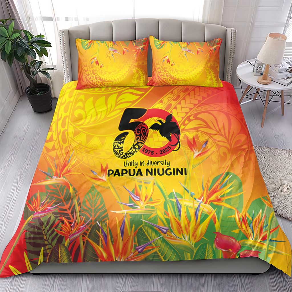 Papua New Guinea Unity in Diversity Bedding Set 50th Indipendens Papua Niugini
