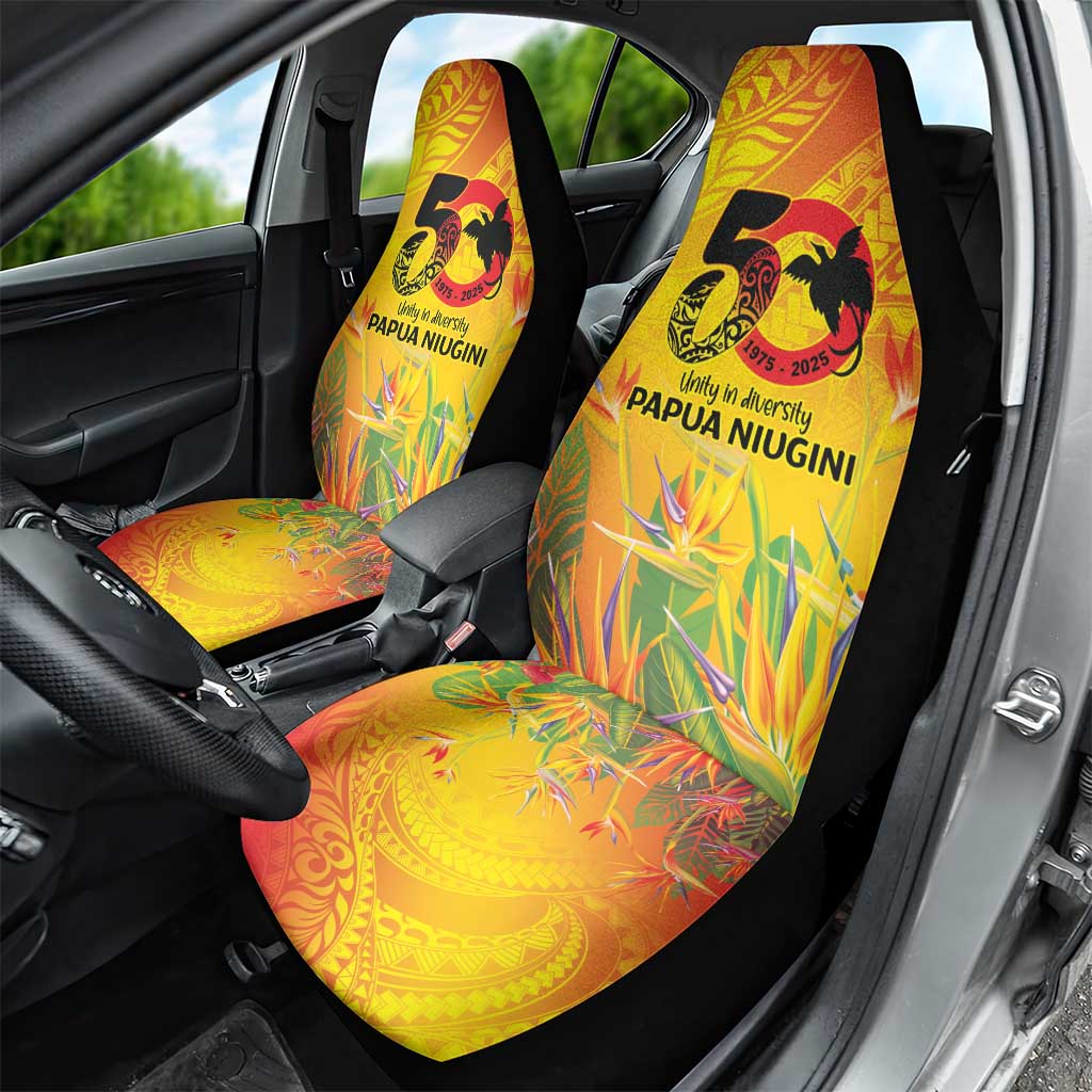 Papua New Guinea Unity in Diversity Car Seat Cover 50th Indipendens Papua Niugini