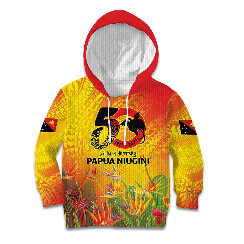 Papua New Guinea Unity in Diversity Kid Hoodie 50th Indipendens Papua Niugini