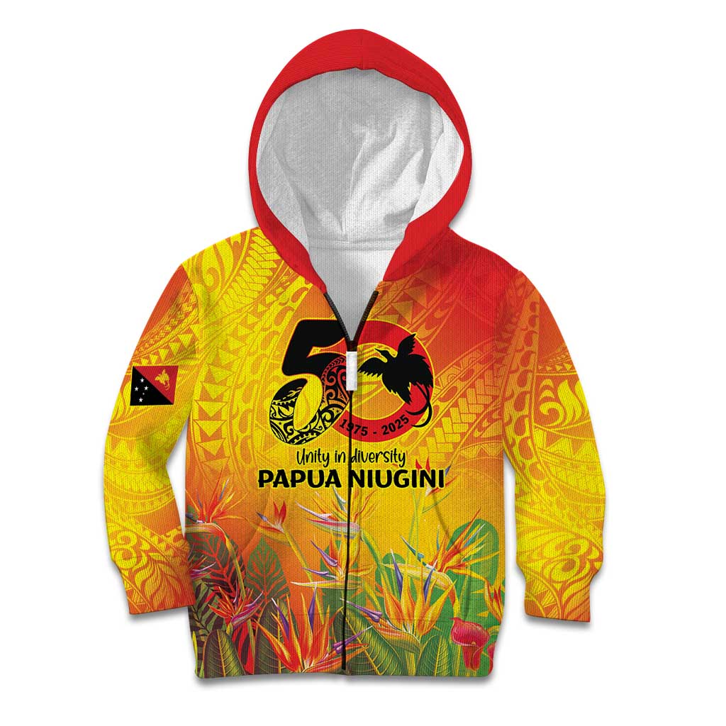 Papua New Guinea Unity in Diversity Kid Hoodie 50th Indipendens Papua Niugini