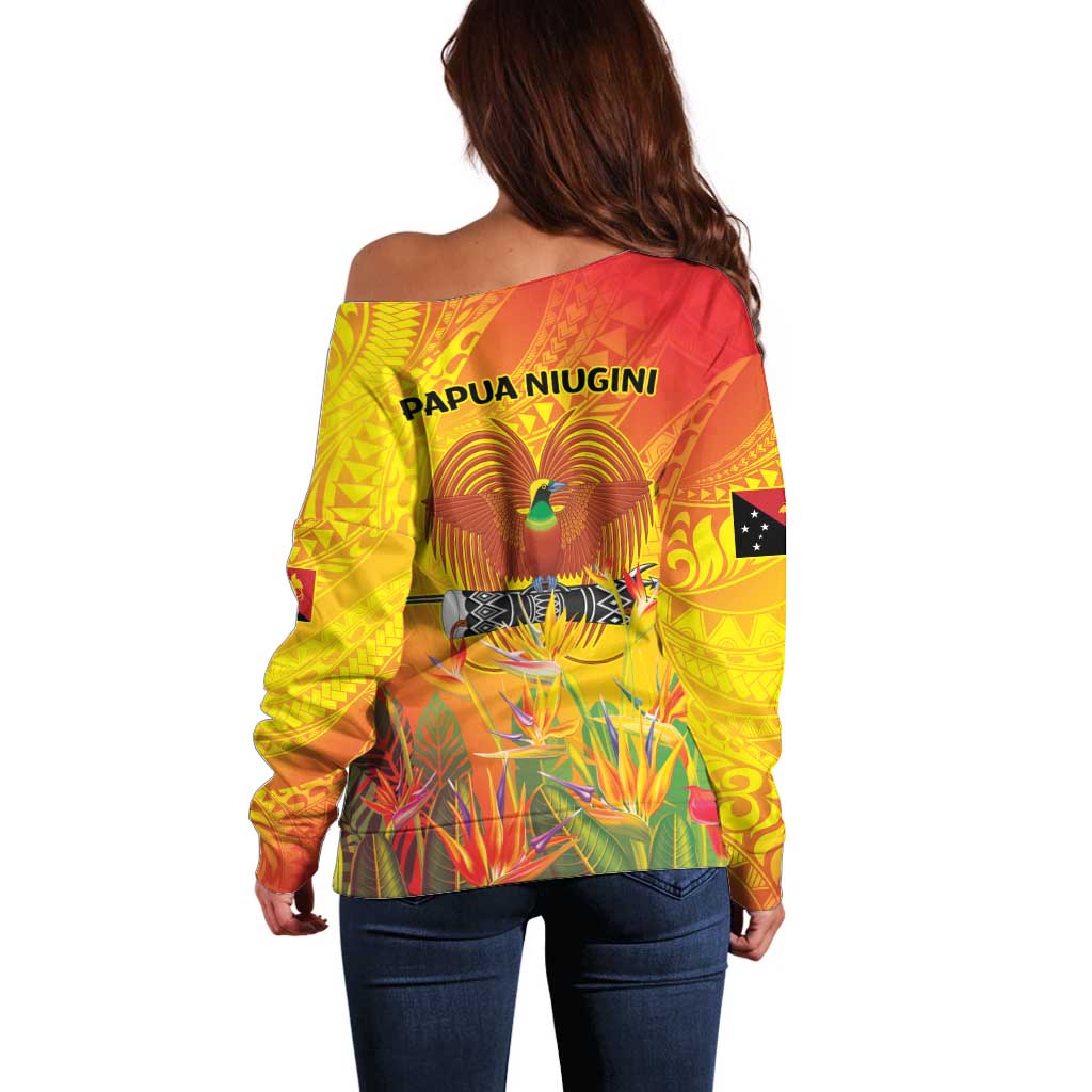 Papua New Guinea Unity in Diversity Off Shoulder Sweater 50th Indipendens Papua Niugini