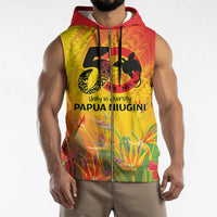 Papua New Guinea Unity in Diversity Sleeveless Zip Hoodie 50th Indipendens Papua Niugini - Polynesian Pride