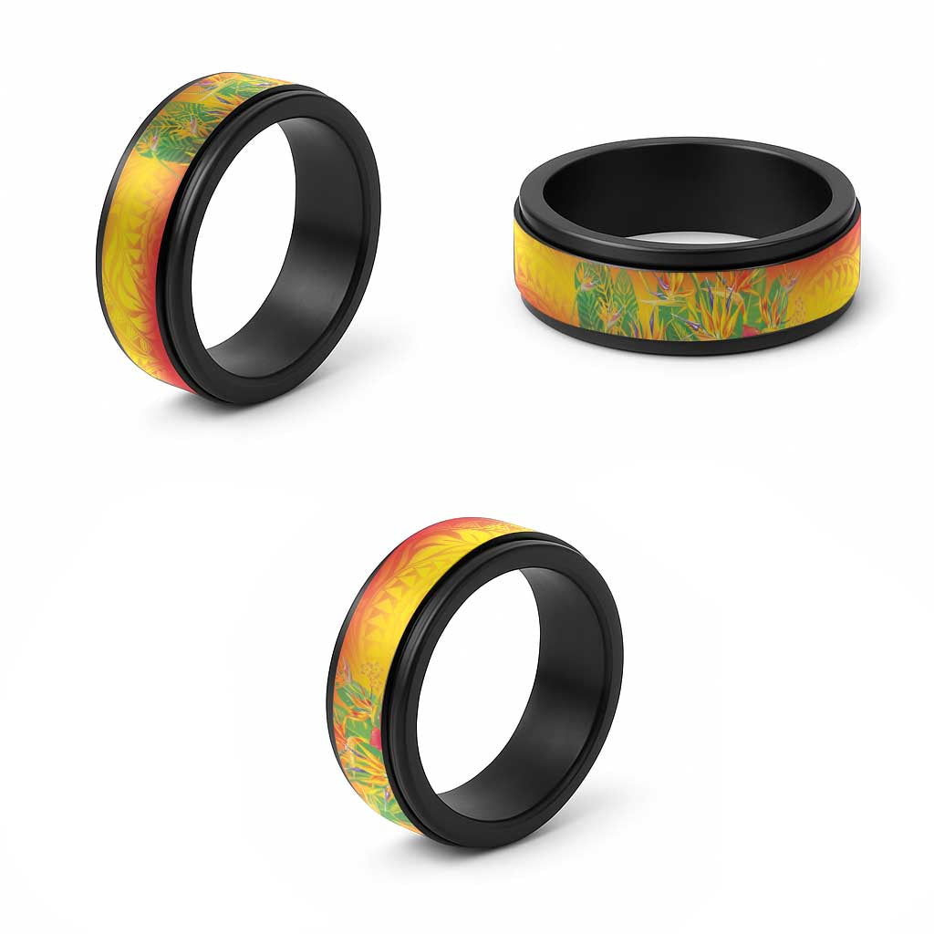 Papua New Guinea Unity in Diversity Spinner Ring 50th Indipendens Papua Niugini - Polynesian Pride