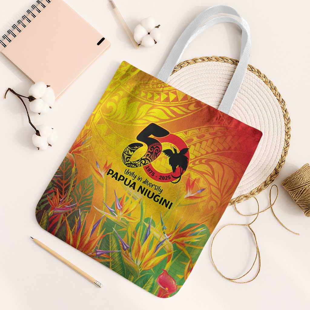 Papua New Guinea Unity in Diversity Tote Bag 50th Indipendens Papua Niugini - Polynesian Pride