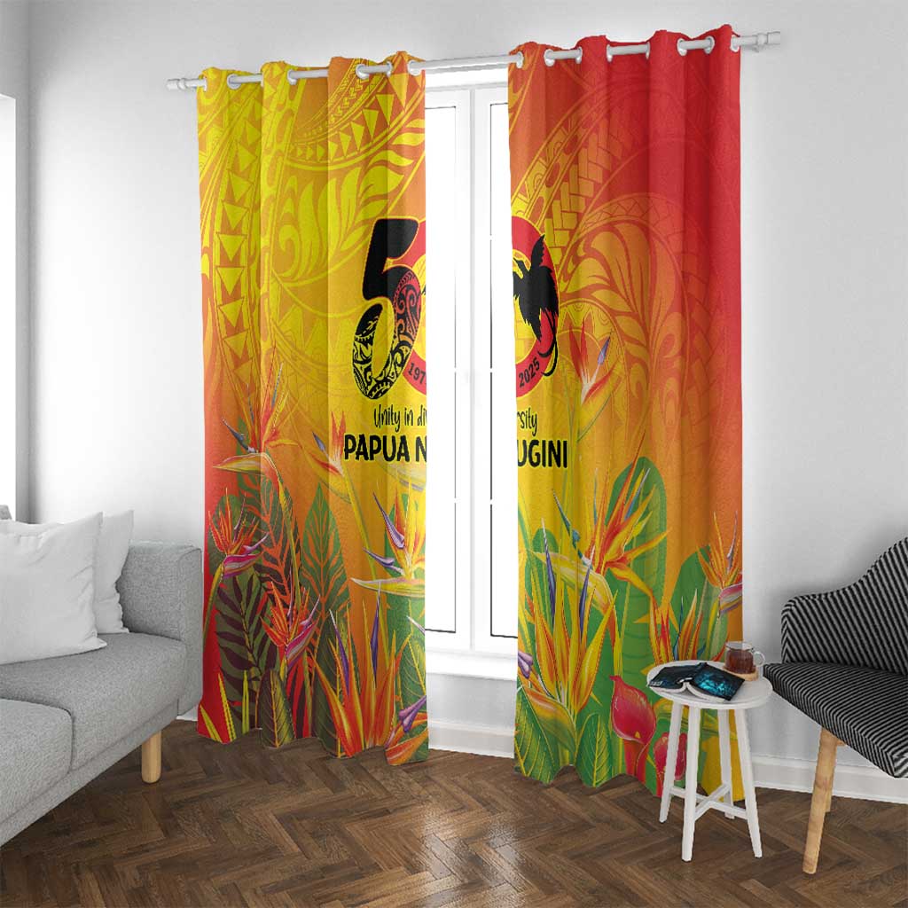 Papua New Guinea Unity in Diversity Window Curtain 50th Indipendens Papua Niugini