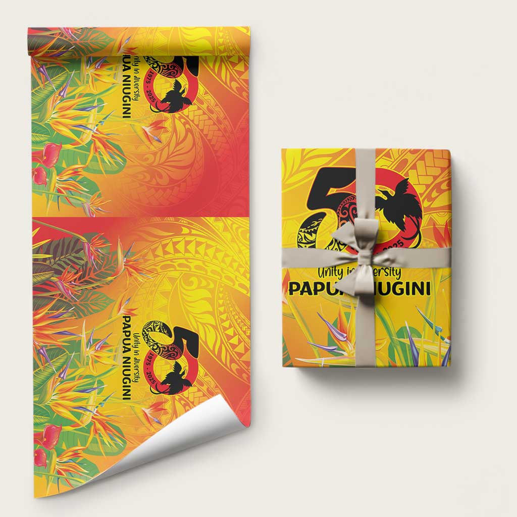 Papua New Guinea Unity in Diversity Wrapping Paper 50th Indipendens Papua Niugini - Polynesian Pride