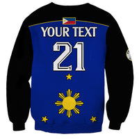 (Custom Text And Number) Philippines Concept Home Football Sweatshirt Pilipinas Flag Black Style 2023 LT9 - Polynesian Pride