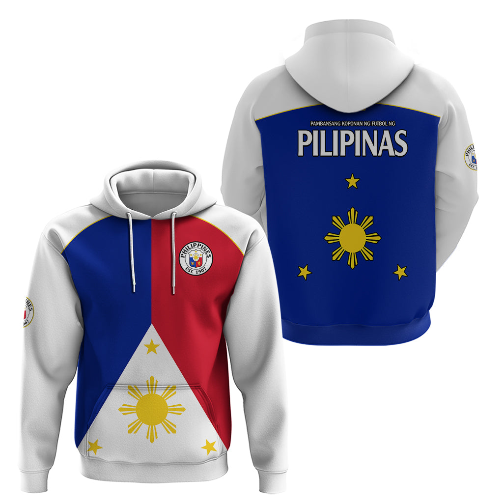 Philippines Concept Home Football Hoodie Pilipinas Flag White Style 2023 LT9 - Polynesian Pride