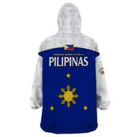 Philippines Concept Home Football Wearable Blanket Hoodie Pilipinas Flag White Style 2023 LT9 - Polynesian Pride