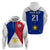 (Custom Text and Number) Philippines Concept Home Football Hoodie Pilipinas Flag White Style 2023 LT9 - Polynesian Pride