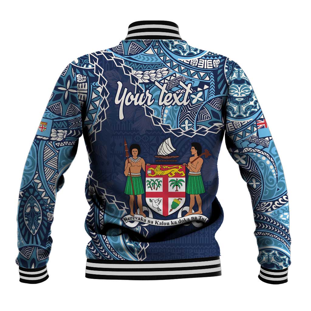 Personalised Fiji 54th Anniversary Baseball Jacket Siga Ni Bula Galala Marautaki O Viti LT9