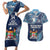 Personalised Fiji 54th Anniversary Couples Matching Short Sleeve Bodycon Dress and Hawaiian Shirt Siga Ni Bula Galala Marautaki O Viti LT9