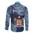 Personalised Fiji 54th Anniversary Long Sleeve Button Shirt Siga Ni Bula Galala Marautaki O Viti LT9