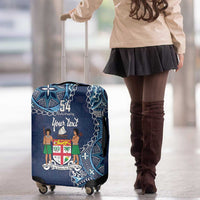 Personalised Fiji 54th Anniversary Luggage Cover Siga Ni Bula Galala Marautaki O Viti LT9