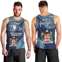 Personalised Fiji 54th Anniversary Men Tank Top Siga Ni Bula Galala Marautaki O Viti LT9