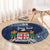 Personalised Fiji 54th Anniversary Round Carpet Siga Ni Bula Galala Marautaki O Viti LT9